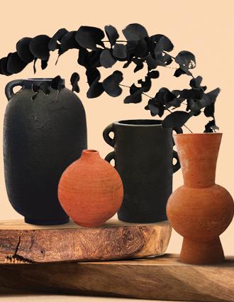 Rustic Terracotta Vase Range