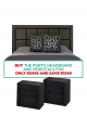 Porto 152cm Headboard - Black in Combo Deals, Home Grown, Trendy Winter Styles, Heydays, Get A Fresh Start In 2022, Make a clean sweep, Shop By Room, Big Green Sale, Price Busters, Bedroom, Porto Range, Furniture, Bedroom, Headboards at House & Home.