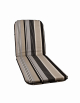 Lounger Cushion Brown Mono Stripe                            