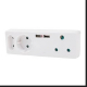 Ellies 3 Way Adaptor With Usb Function by Ellies in Shop By Brand, Shop By Room, Products, Home Theatre Room, Entertainment Room, Office, Ellies, AudioVisual, Audiovisual Accessories, Plugs at House & Home.