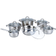 Snappy Chef 12 Piece Stainless Steel Potset Sscs012          