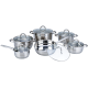 Snappy Chef 12 Piece Stainless Steel Potset Sscs012 by Snappy Chef in Back To University Deals, Black Friday Deals, Small Appliances And Home Accessories, Ranges, Products, Big Green Sale, Snappy Chef, Kitchen, Appliances, Small Appliances, Home Goods at House & Home.