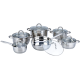 Snappy Chef 12 Piece Stainless Steel Potset Sscs012 in Back To University Deals, Black Friday Deals, Small Appliances And Home Accessories, Ranges, Products, Big Green Sale, Snappy Chef, Kitchen, Appliances, Small Appliances, Home Goods at House & Home.