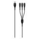 Amplify Linked Series 3 In 1 Charge Cable Black Amp-20005bk in Small Appliances And Home Accessories, Products, AudioVisual, Audiovisual Accessories, Cables at House & Home.