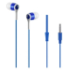 Pro Bass Swagger Aux Earphone With Mic- Blue - Pr-1006-bl    