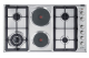 Elba Classic 90cm 4 Burner Gas Hob/2 Elec Plates Ee95-420xd by Elba in Online Only Deals, Loadshedding Essentials, Ranges, Products, Extended Range, Elba, Kitchen, Appliances, Ovens, Stoves & Microwaves, Hobs at House & Home.