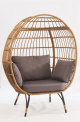 Troy Egg Patio Chair With Steel Frame                        