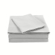 Sheraton T400 250x270 Silver 100% Cotton Flat Sheet in Shop By Room, Products, Bedroom, Bedding, Linen, Sheets & Pillowcases at House & Home.