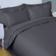 Sheraton T400 230x220 Charcoal 100% Cotton Oxford D/cover Set in Shop By Room, Products, Bedding, Linen, Duvet Covers at House & Home.