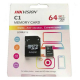 Hikvision 64gb Micro Sd Card And Adaptor                     
