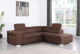 Dublin 5piece Chaise Daybed Lounge Suite Brown               