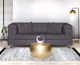 Teddy 3 Division Charcoal Couch                              