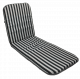 Lounger Cushion Strelitzia Black Stripe Reversable 180x55 in Spring Essentials, Shop By Room, Products, Outdoor, Outdoor, Patio Furniture, Cushions at House & Home.
