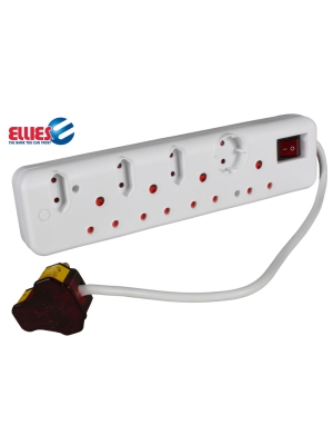 Ellies Fbwp3 8 Point Surge Protection Plug                   