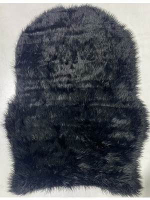Fur Throw Black 90cm X 120cm                                 