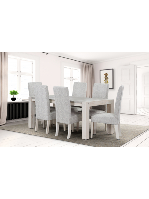 Willow 7 Piece Dining Room Suite in Home Grown, Trendy Winter Styles, Shop By Room, Products, Big Green Sale, Big Birthday Sale, Dining Room, Furniture, Dining Room, Suites, Dining Room Suite at House & Home.