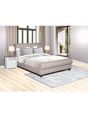 Keagan 152cm Upholstered Box Bed                             