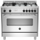 La Germania Gas Stove Stainles Steel Ams95c81bx by La Germania in Shop By Room, Products, Kitchen, Appliances, Ovens, Stoves & Microwaves, Free Standing Stoves at House & Home.