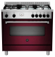 La Germania Gas Stove Burgandy Ams95c81bvi by La Germania in Shop By Room, Products, Kitchen, Appliances, Ovens, Stoves & Microwaves, Free Standing Stoves at House & Home.