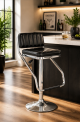 Angela Black Bar Stool in Spring Essentials, Shop By Room, Products, Heydays Showstopper Sale, Entertainment Room, Furniture, Dining Room, Bars and Bar Chairs at House & Home.