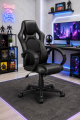 Titus Black Gaming Chair in Shop By Room, Products, Gaming, Office, Furniture, Gaming Chairs, Office Furniture, Desks & Chairs at House & Home.