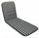 Lounger Cushion Strelitzia Black Stripe Reversable 180x55 in Spring Essentials, Shop By Room, Products, Outdoor, Outdoor Living, Patio Furniture, Cushions at House & Home.