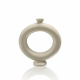 Circular Hollow Aluminium Donut Vase Beige Lc-80059 in Shop By Room, Products, Lounge, Furniture, Home Décor, Ornaments at House & Home.