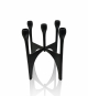 Aluminium Tapered Multi Candle Holder Black Lc-80066 in Shop By Room, Products, Lounge, Furniture, Home Décor, Ornaments at House & Home.