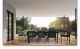 Cannes 9pce Glass Top Alu Patio Suite in 10% Discount on Non-Promo Lines, Free Delivery, Shop By Room, Products, Big Green Sale, Patio, Outdoor, Outdoor Living, Furniture, Patio Furniture, Suites at House & Home.