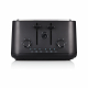 Swan Stealth Black 4 Slice Toaster Sst8 by Swan Nordic in Shop By Brand, Shop By Room, Products, Swan Nordic Range, Big Green Sale, Kitchen, Swan Nordic, Appliances, Small Appliances, Toasters and Sandwich Makers at House & Home.