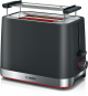 Bosch My Moment Compact Black 2 Slice Toaster Tat4m223 by Bosch in Shop By Brand, Shop By Room, Products, Bosch, Kitchen, Appliances, Small Appliances, Toasters and Sandwich Makers at House & Home.