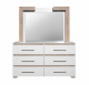 Brooklyn 2pce Dresser And Mirror in Shop By Room, Products, Bedroom, Furniture, Bedroom, Dressing Table and Mirror at House & Home.