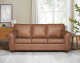 Bronx 3 Seater Caramel Fabric Couch                          
