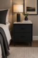 Kiara Kjn13567 Black Pedestal in Shop By Room, Products, Bedroom, Furniture, Bedroom, Pedestals at House & Home.