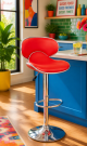 Aria 678 Red Bar Stool in Shop By Room, Products, Dining Room, Furniture, Dining Room, Bars and Bar Chairs at House & Home.