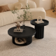 Kansas Jl1056 2pce Round Coffee Table Black in Shop By Room, Products, Featured, Lounge, Furniture, Lounge, Coffee & Side Tables at House & Home.