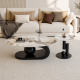 Kayla Jl1057 2pce Sintered Stone Oval Coffee Table in Shop By Room, Products, Featured, Lounge, Furniture, Lounge, Coffee & Side Tables at House & Home.