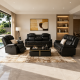 Ryan 3pce 5m Recliner Lounge Suite Black in Coming Soon, Products, Furniture, Lounge, Recliner Lounge Suites at House & Home.