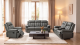 Lyndhurst 3pce 3m+rocker Recliner Lounge Suite Grey in Shop By Room, Products, Lounge, Furniture, Lounge, Recliner Lounge Suites at House & Home.