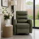 Morroco Full Leather Electric Swivel Recliner Sage in Coming Soon, Shop By Room, Products, Lounge, Furniture, Lounge, Recliners at House & Home.