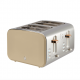 Swan Nordic Oatmeal 4 Slice Stainless Steel Toaster Snt4o by Swan in Shop By Room, Products, Featured, Kitchen, Appliances, Small Appliances, Toasters and Sandwich Makers at House & Home.