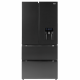 Defy 492l Black French 4 Door Side By Side Fridge Dff440     