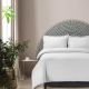 Sheraton T400 230x220 White 100% Cotton Oxford D/cover Set in Shop By Room, Products, Bedroom, Bedding, Linen, Duvet Covers at House & Home.