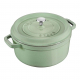 Staub Round Cast Iron Sage Casserole - 24cm by Staub in Online Only Deals, Shop By Brand, Shop By Room, Ranges, Products, Staub, Extended Range, Kitchen, Appliances, Small Appliances, Home Goods at House & Home.
