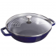 Staub 30cm Dark Blue Small Wok With Glass Lid by Staub in Online Only Deals, Shop By Brand, Shop By Room, Ranges, Products, Staub, Extended Range, Kitchen, Appliances, Small Appliances, Home Goods at House & Home.