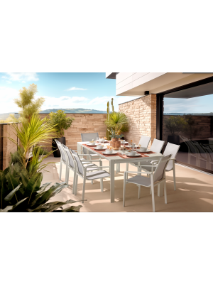 Lyon 9piece Aluminium Patio Suite in Free Delivery, Celebrate Summer, Spring Essentials, Shop By Room, Products, Big Green Sale, Patio, Outdoor, Outdoor Living, Patio Furniture, Suites at House & Home.