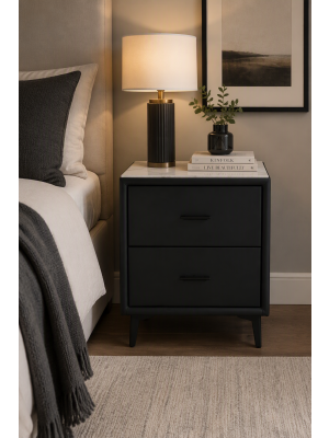 Kiara Kjn13567 Black Pedestal in Shop By Room, Products, Bedroom, Furniture, Bedroom, Pedestals at House & Home.