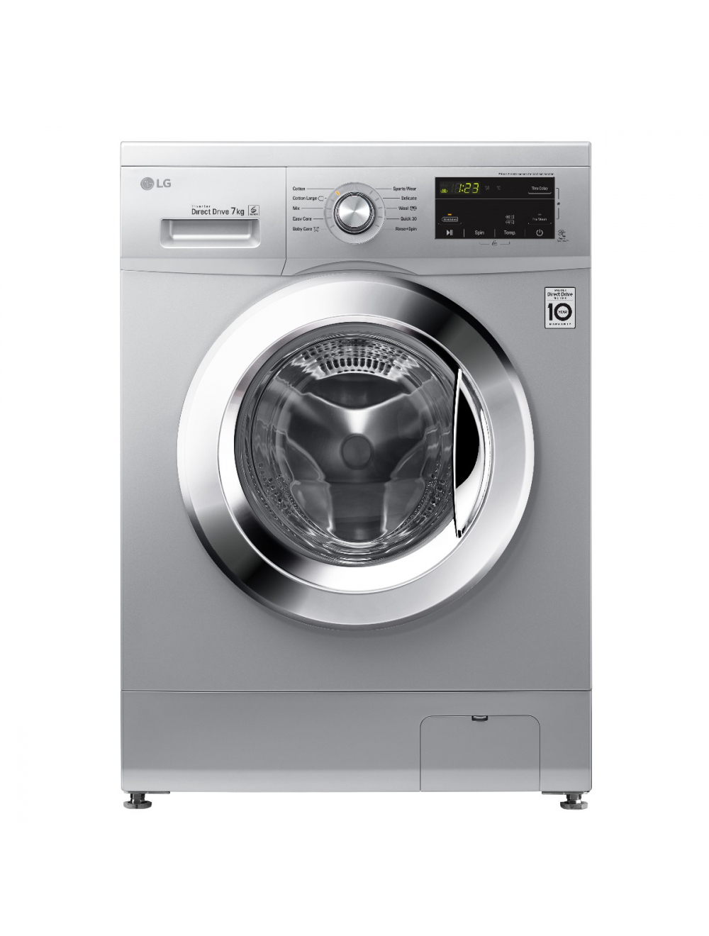 Lg 7kg Silver Front Loader Fh0j3hdnp5p