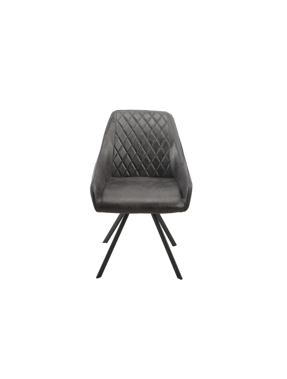 Giselle 360 Swivel Dining Chair Charcoal