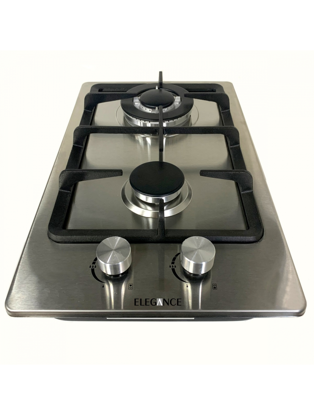 Elegance 2 Burner Stainless Hob Hg012